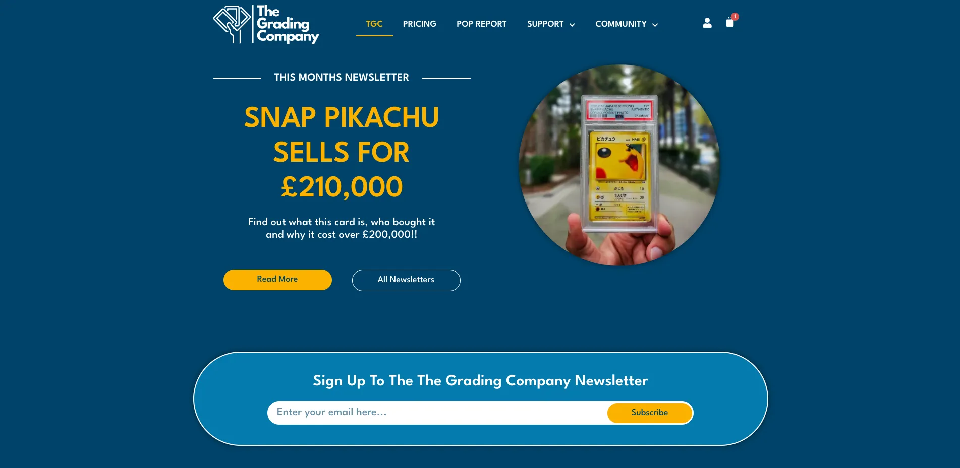 Final landing page design